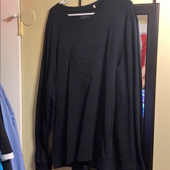 Guess Long Embedded Logo Sweatshirt - Picture 1 of 2